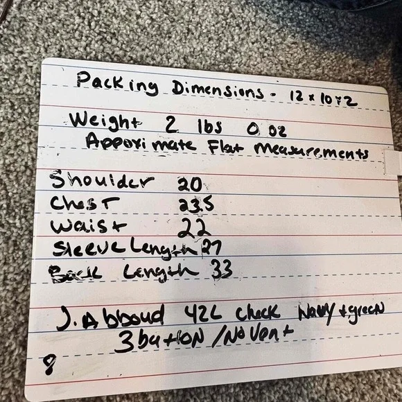 Joseph Abboud 42L Blazer‎ Neutral Tan/charcoal Silk Wool Premium Suit Jacket - Picture 15 of 15